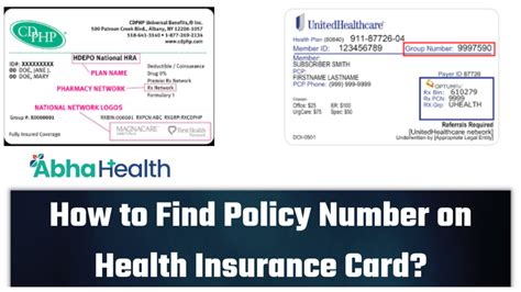 finding policy number on insurance card health smart|health insurance policy number example.